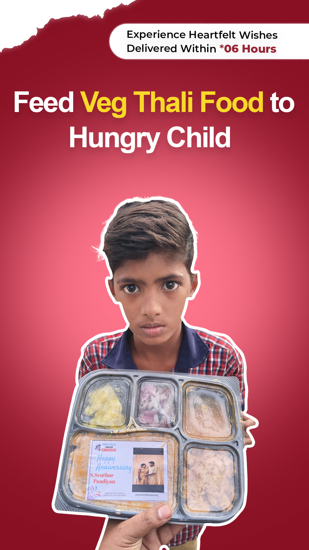 Serve a Veg Thali Meal