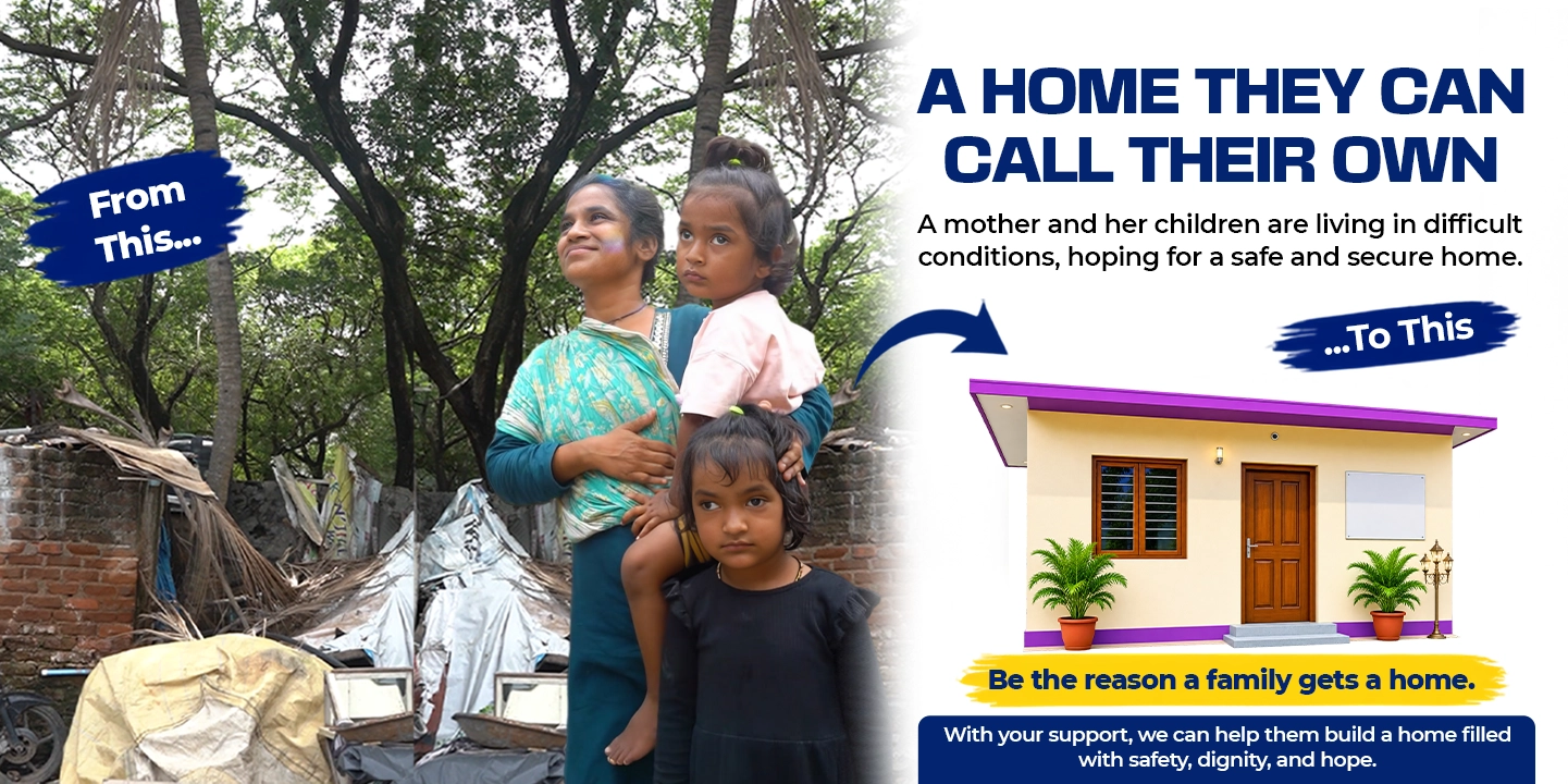 Rebuild a home for a family